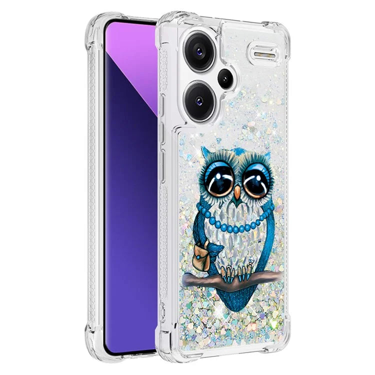 YB Quicksand Series-2 For Xiaomi Redmi Note 13 Pro+ 5G Quicksand Case Stylish Pattern TPU Phone Cover
