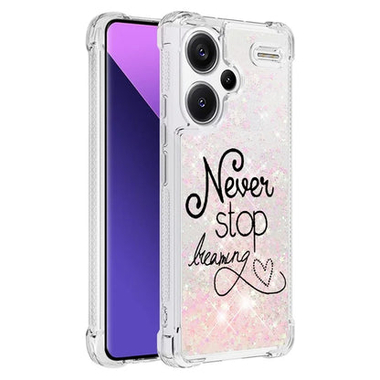 YB Quicksand Series-2 For Xiaomi Redmi Note 13 Pro+ 5G Quicksand Case Stylish Pattern TPU Phone Cover