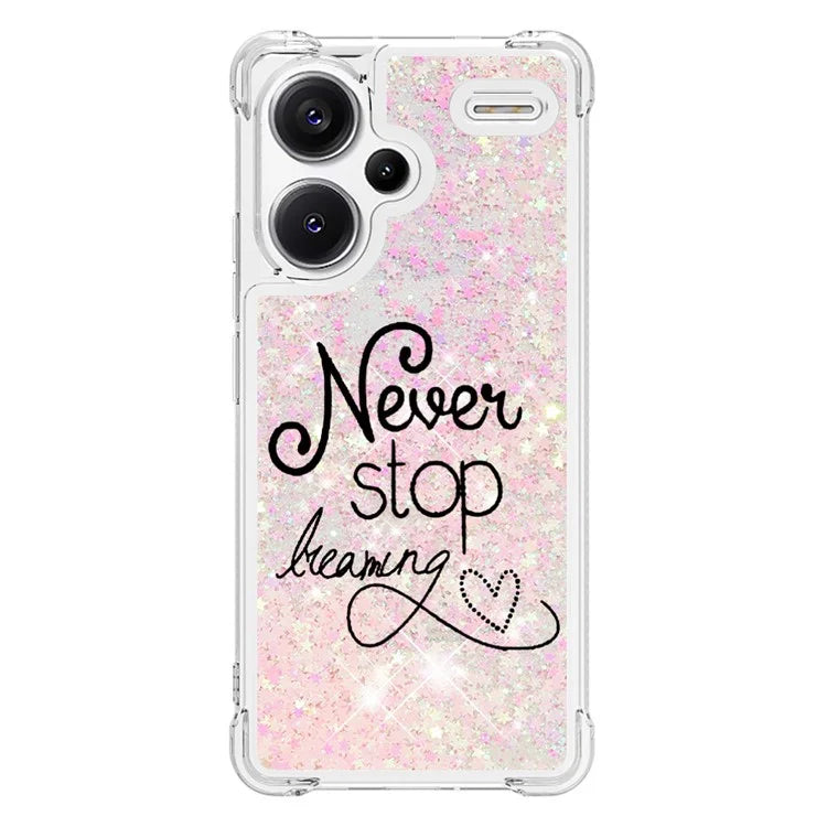 YB Quicksand Series-2 For Xiaomi Redmi Note 13 Pro+ 5G Quicksand Case Stylish Pattern TPU Phone Cover
