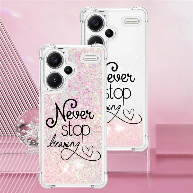 YB Quicksand Series-2 For Xiaomi Redmi Note 13 Pro+ 5G Quicksand Case Stylish Pattern TPU Phone Cover