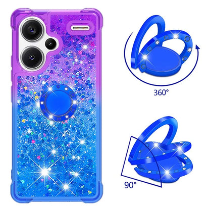 YB Quicksand Series-8 For Xiaomi Redmi Note 13 Pro+ 5G Kickstand Case Gradient Quicksand Phone Cover