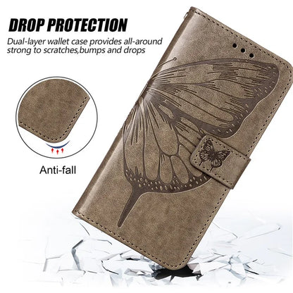 YB Imprinting Series-4 For Xiaomi Redmi Note 13 Pro+ 5G Case Flip Wallet Floral Butterfly Leather Phone Cover