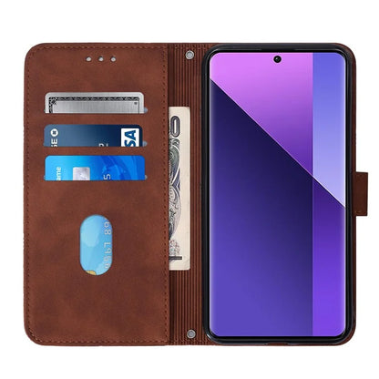 YB Imprinting Series-1 For Xiaomi Redmi Note 13 Pro+ 5G Case Wallet Leather Line Pattern Phone Cover