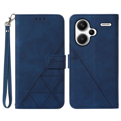YB Imprinting Series-1 For Xiaomi Redmi Note 13 Pro+ 5G Case Wallet Leather Line Pattern Phone Cover
