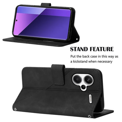 YB Imprinting Series-1 For Xiaomi Redmi Note 13 Pro+ 5G Case Wallet Leather Line Pattern Phone Cover
