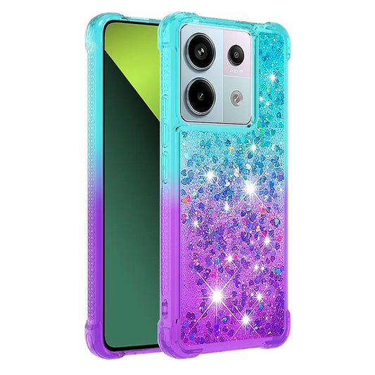YB Quicksand Series-3 For Xiaomi Redmi Note 13 Pro 5G / Poco X6 5G Case Gradient Anti-drop Phone Cover