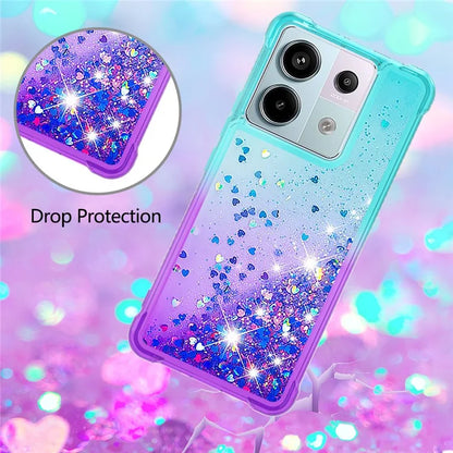 YB Quicksand Series-3 For Xiaomi Redmi Note 13 Pro 5G / Poco X6 5G Case Gradient Anti-drop Phone Cover