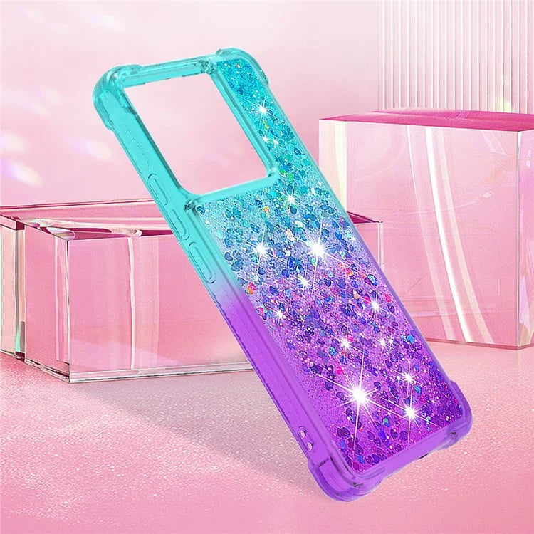 YB Quicksand Series-3 For Xiaomi Redmi Note 13 Pro 5G / Poco X6 5G Case Gradient Anti-drop Phone Cover