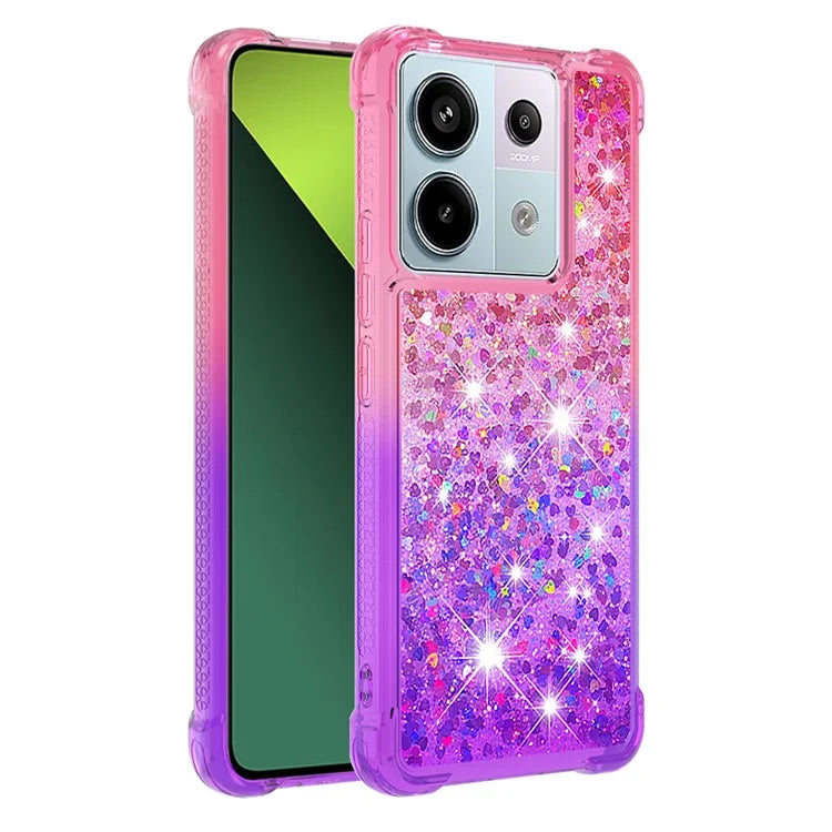 YB Quicksand Series-3 For Xiaomi Redmi Note 13 Pro 5G / Poco X6 5G Case Gradient Anti-drop Phone Cover