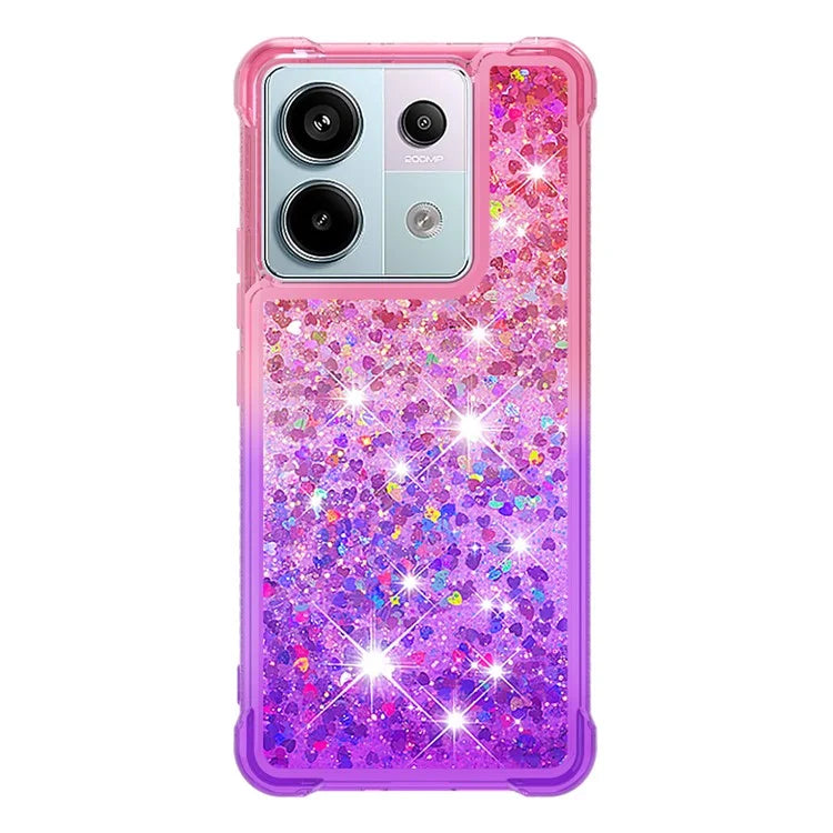 YB Quicksand Series-3 For Xiaomi Redmi Note 13 Pro 5G / Poco X6 5G Case Gradient Anti-drop Phone Cover