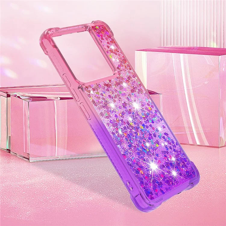 YB Quicksand Series-3 For Xiaomi Redmi Note 13 Pro 5G / Poco X6 5G Case Gradient Anti-drop Phone Cover