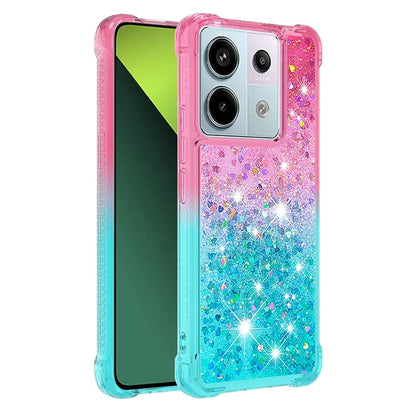 YB Quicksand Series-3 For Xiaomi Redmi Note 13 Pro 5G / Poco X6 5G Case Gradient Anti-drop Phone Cover