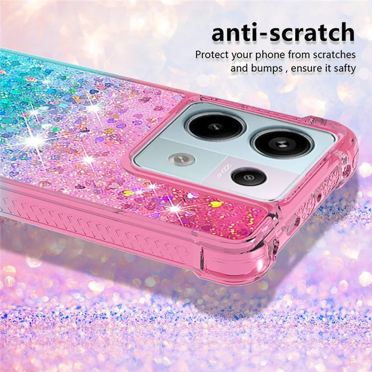 YB Quicksand Series-3 For Xiaomi Redmi Note 13 Pro 5G / Poco X6 5G Case Gradient Anti-drop Phone Cover