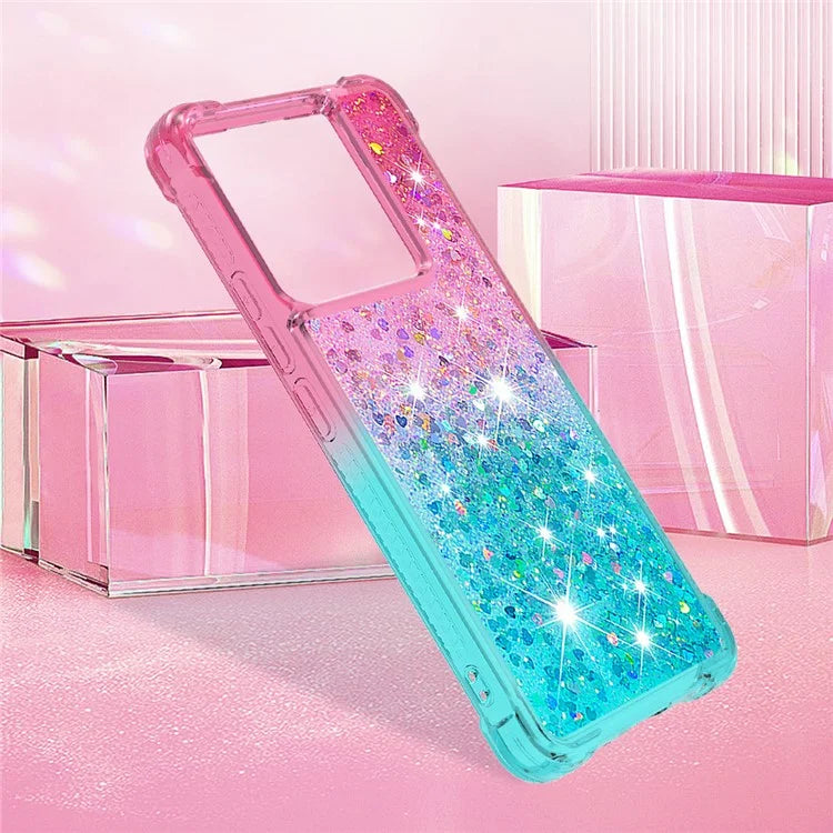 YB Quicksand Series-3 For Xiaomi Redmi Note 13 Pro 5G / Poco X6 5G Case Gradient Anti-drop Phone Cover