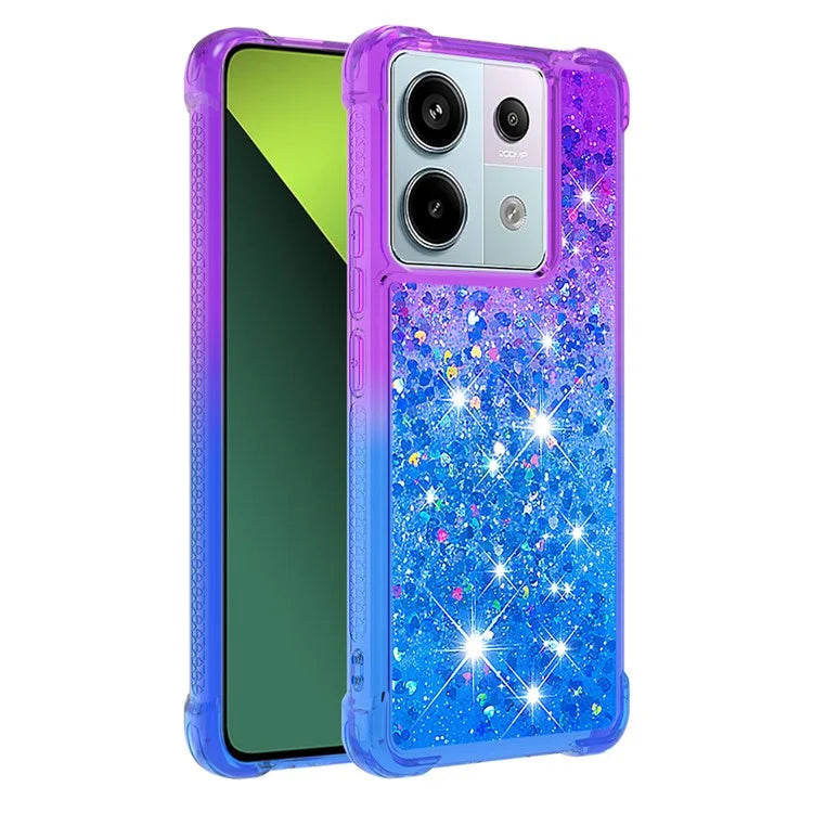 YB Quicksand Series-3 For Xiaomi Redmi Note 13 Pro 5G / Poco X6 5G Case Gradient Anti-drop Phone Cover