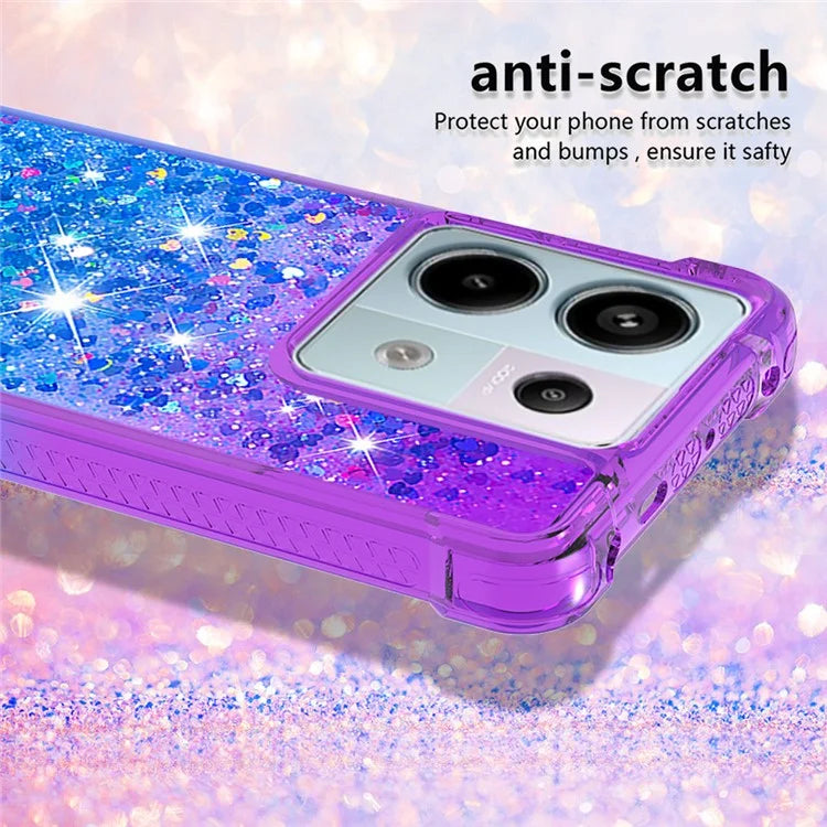 YB Quicksand Series-3 For Xiaomi Redmi Note 13 Pro 5G / Poco X6 5G Case Gradient Anti-drop Phone Cover
