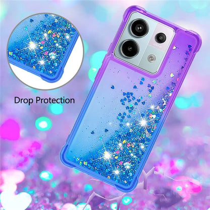 YB Quicksand Series-3 For Xiaomi Redmi Note 13 Pro 5G / Poco X6 5G Case Gradient Anti-drop Phone Cover