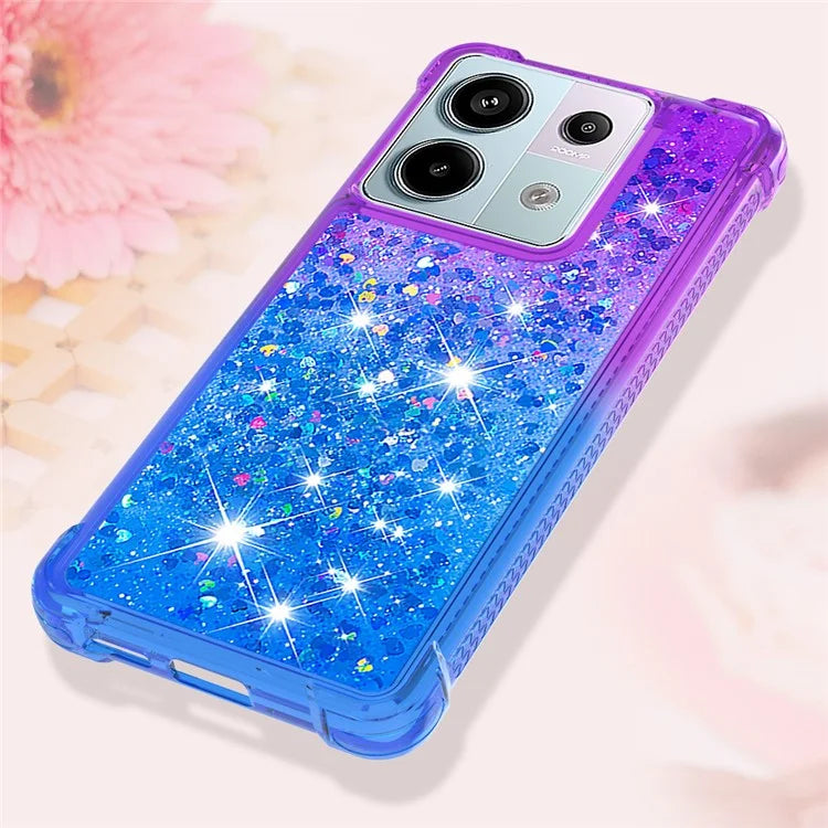 YB Quicksand Series-3 For Xiaomi Redmi Note 13 Pro 5G / Poco X6 5G Case Gradient Anti-drop Phone Cover