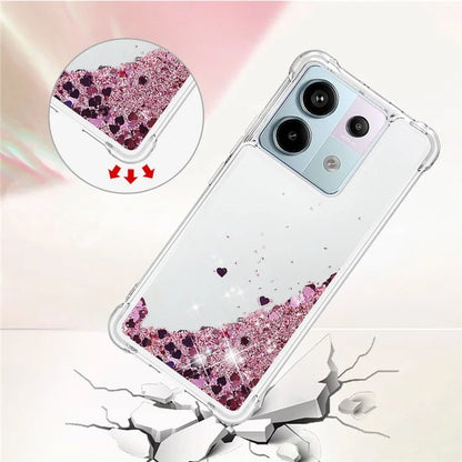 YB Quicksand Series-1 For Xiaomi Redmi Note 13 Pro 5G / Poco X6 5G Case Sequins Quicksand TPU Phone Cover