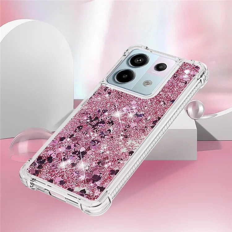 YB Quicksand Series-1 For Xiaomi Redmi Note 13 Pro 5G / Poco X6 5G Case Sequins Quicksand TPU Phone Cover