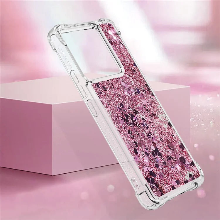 YB Quicksand Series-1 For Xiaomi Redmi Note 13 Pro 5G / Poco X6 5G Case Sequins Quicksand TPU Phone Cover