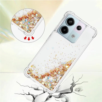 YB Quicksand Series-1 For Xiaomi Redmi Note 13 Pro 5G / Poco X6 5G Case Sequins Quicksand TPU Phone Cover