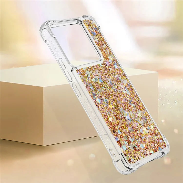 YB Quicksand Series-1 For Xiaomi Redmi Note 13 Pro 5G / Poco X6 5G Case Sequins Quicksand TPU Phone Cover