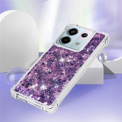 YB Quicksand Series-1 For Xiaomi Redmi Note 13 Pro 5G / Poco X6 5G Case Sequins Quicksand TPU Phone Cover