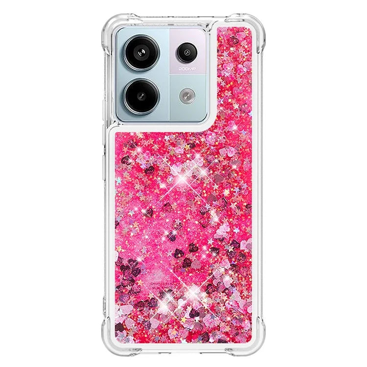 YB Quicksand Series-1 For Xiaomi Redmi Note 13 Pro 5G / Poco X6 5G Case Sequins Quicksand TPU Phone Cover