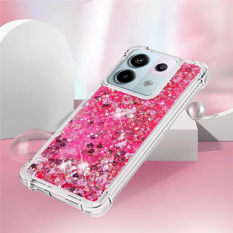 YB Quicksand Series-1 For Xiaomi Redmi Note 13 Pro 5G / Poco X6 5G Case Sequins Quicksand TPU Phone Cover