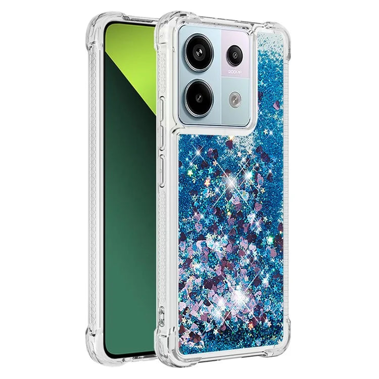 YB Quicksand Series-1 For Xiaomi Redmi Note 13 Pro 5G / Poco X6 5G Case Sequins Quicksand TPU Phone Cover