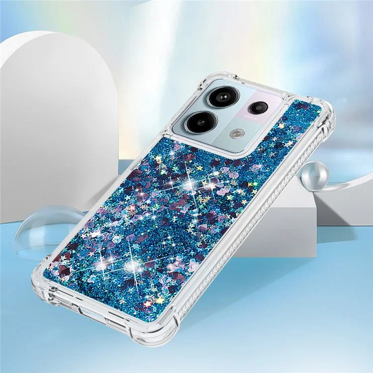 YB Quicksand Series-1 For Xiaomi Redmi Note 13 Pro 5G / Poco X6 5G Case Sequins Quicksand TPU Phone Cover