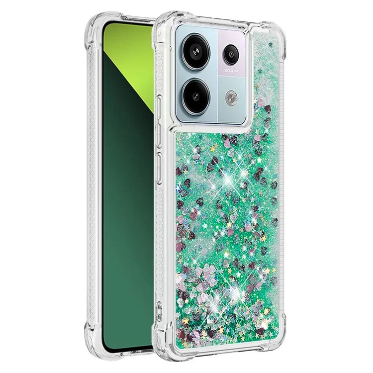 YB Quicksand Series-1 For Xiaomi Redmi Note 13 Pro 5G / Poco X6 5G Case Sequins Quicksand TPU Phone Cover
