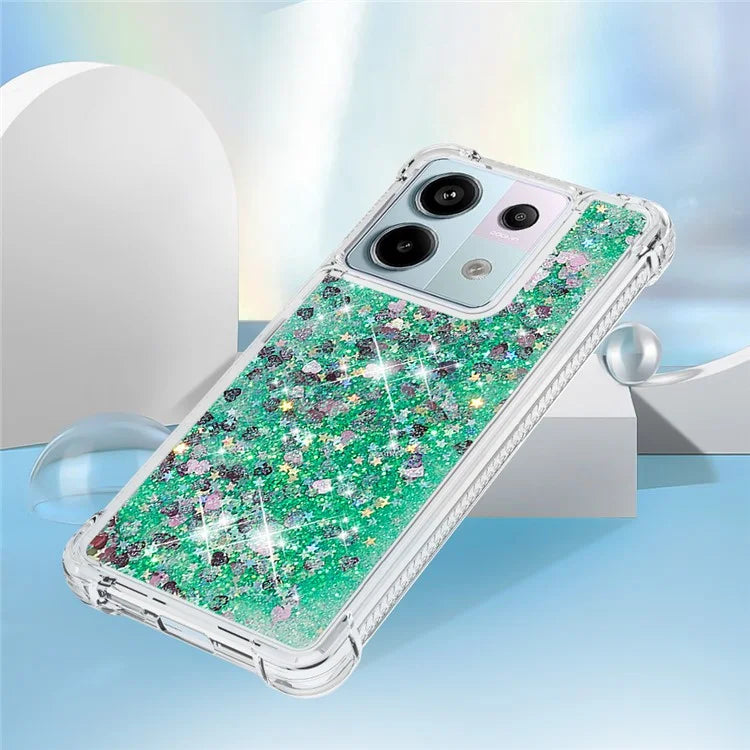 YB Quicksand Series-1 For Xiaomi Redmi Note 13 Pro 5G / Poco X6 5G Case Sequins Quicksand TPU Phone Cover