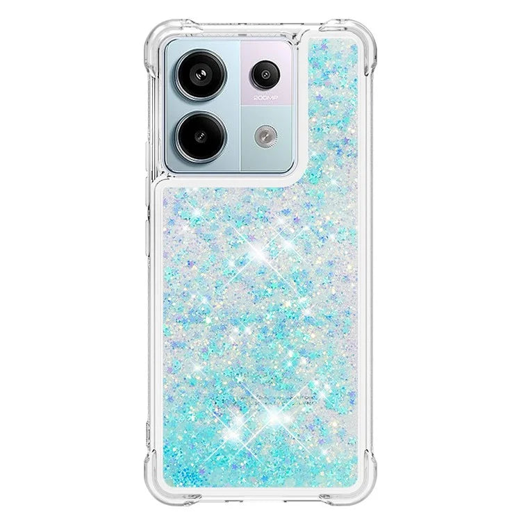 YB Quicksand Series-1 For Xiaomi Redmi Note 13 Pro 5G / Poco X6 5G Case Sequins Quicksand TPU Phone Cover
