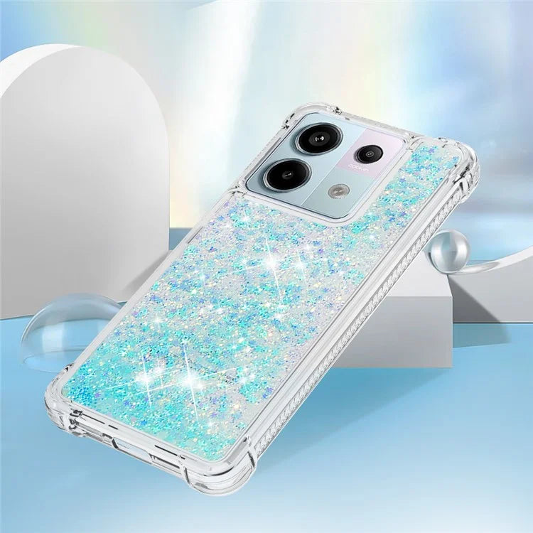 YB Quicksand Series-1 For Xiaomi Redmi Note 13 Pro 5G / Poco X6 5G Case Sequins Quicksand TPU Phone Cover
