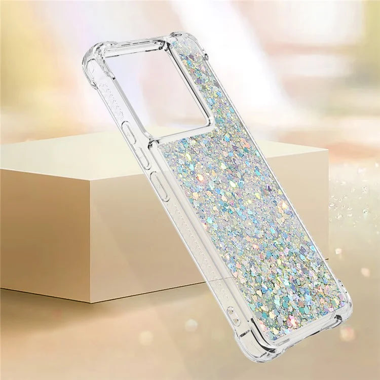 YB Quicksand Series-1 For Xiaomi Redmi Note 13 Pro 5G / Poco X6 5G Case Sequins Quicksand TPU Phone Cover
