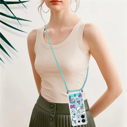 YB Quicksand Series-5 For Xiaomi Redmi Note 13 Pro 5G / Poco X6 5G Case Pattern Printing TPU Phone Cover with Lanyard