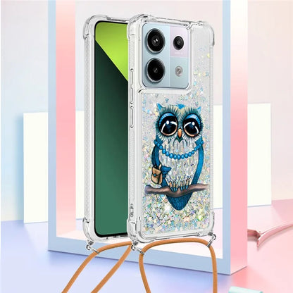 YB Quicksand Series-5 For Xiaomi Redmi Note 13 Pro 5G / Poco X6 5G Case Pattern Printing TPU Phone Cover with Lanyard