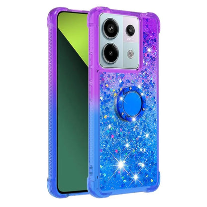 YB Quicksand Series-8 For Xiaomi Redmi Note 13 Pro 5G / Poco X6 5G Kickstand Case Quicksand Phone Cover