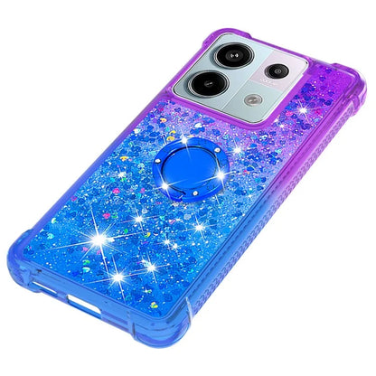 YB Quicksand Series-8 For Xiaomi Redmi Note 13 Pro 5G / Poco X6 5G Kickstand Case Quicksand Phone Cover
