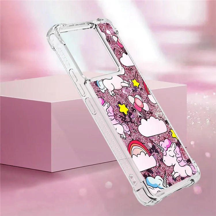 YB Quicksand Series-2 For Xiaomi Redmi Note 13 Pro 5G / Poco X6 5G Quicksand Case Pattern TPU Phone Cover