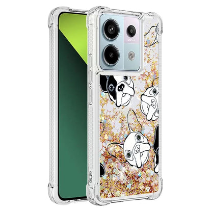 YB Quicksand Series-2 For Xiaomi Redmi Note 13 Pro 5G / Poco X6 5G Quicksand Case Pattern TPU Phone Cover