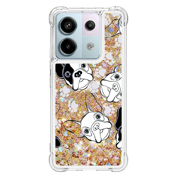 YB Quicksand Series-2 For Xiaomi Redmi Note 13 Pro 5G / Poco X6 5G Quicksand Case Pattern TPU Phone Cover