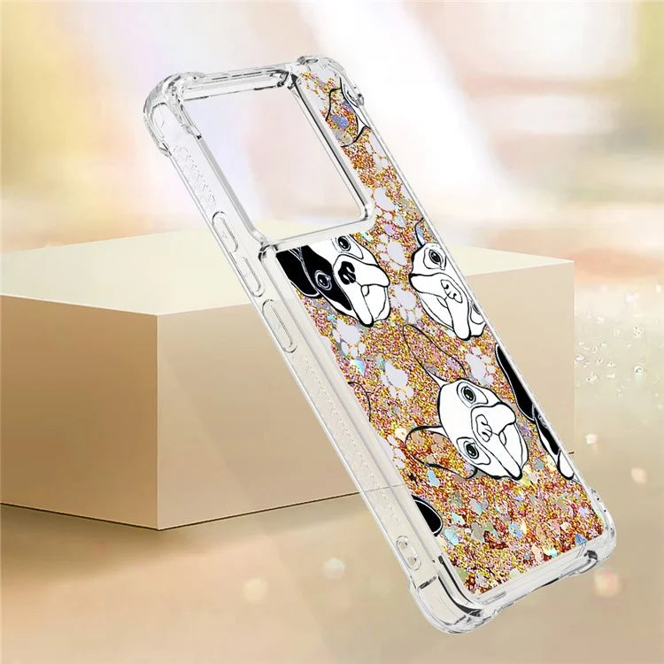 YB Quicksand Series-2 For Xiaomi Redmi Note 13 Pro 5G / Poco X6 5G Quicksand Case Pattern TPU Phone Cover
