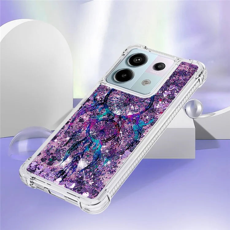 YB Quicksand Series-2 For Xiaomi Redmi Note 13 Pro 5G / Poco X6 5G Quicksand Case Pattern TPU Phone Cover