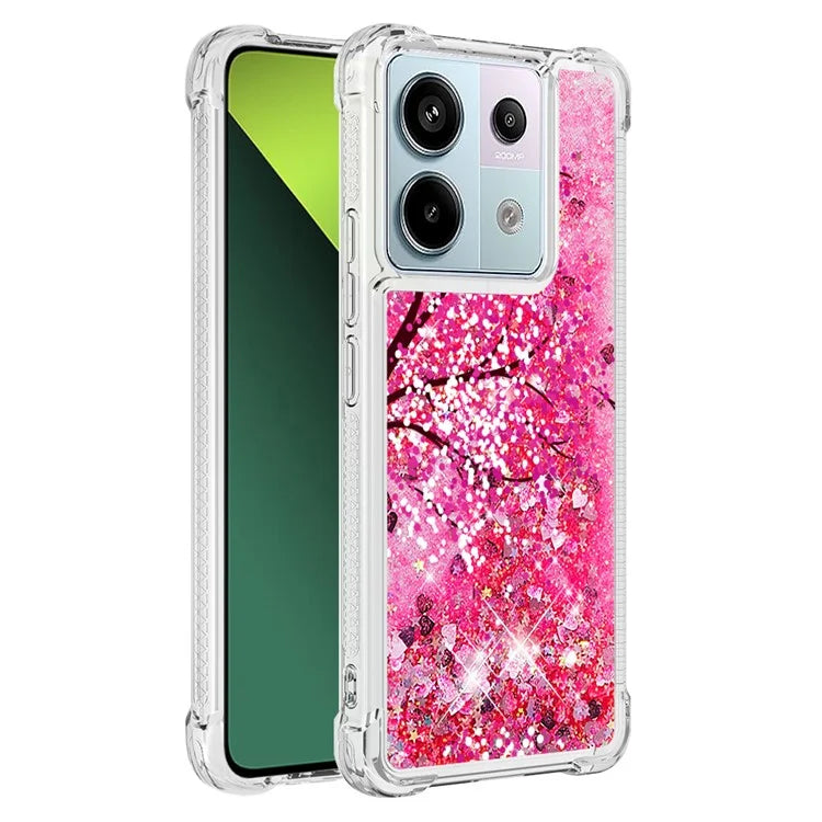 YB Quicksand Series-2 For Xiaomi Redmi Note 13 Pro 5G / Poco X6 5G Quicksand Case Pattern TPU Phone Cover