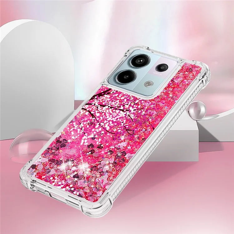 YB Quicksand Series-2 For Xiaomi Redmi Note 13 Pro 5G / Poco X6 5G Quicksand Case Pattern TPU Phone Cover