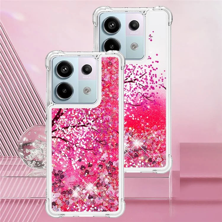 YB Quicksand Series-2 For Xiaomi Redmi Note 13 Pro 5G / Poco X6 5G Quicksand Case Pattern TPU Phone Cover