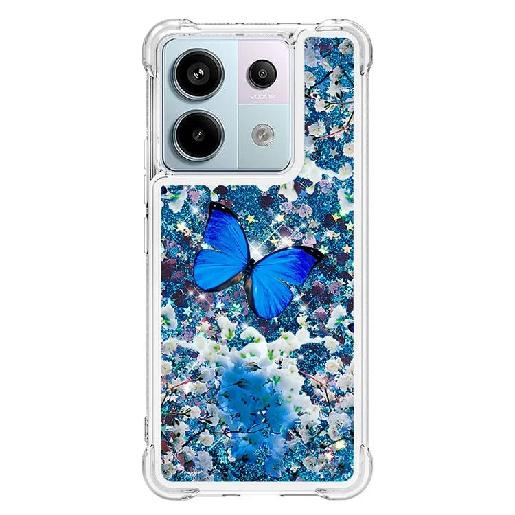 YB Quicksand Series-2 For Xiaomi Redmi Note 13 Pro 5G / Poco X6 5G Quicksand Case Pattern TPU Phone Cover